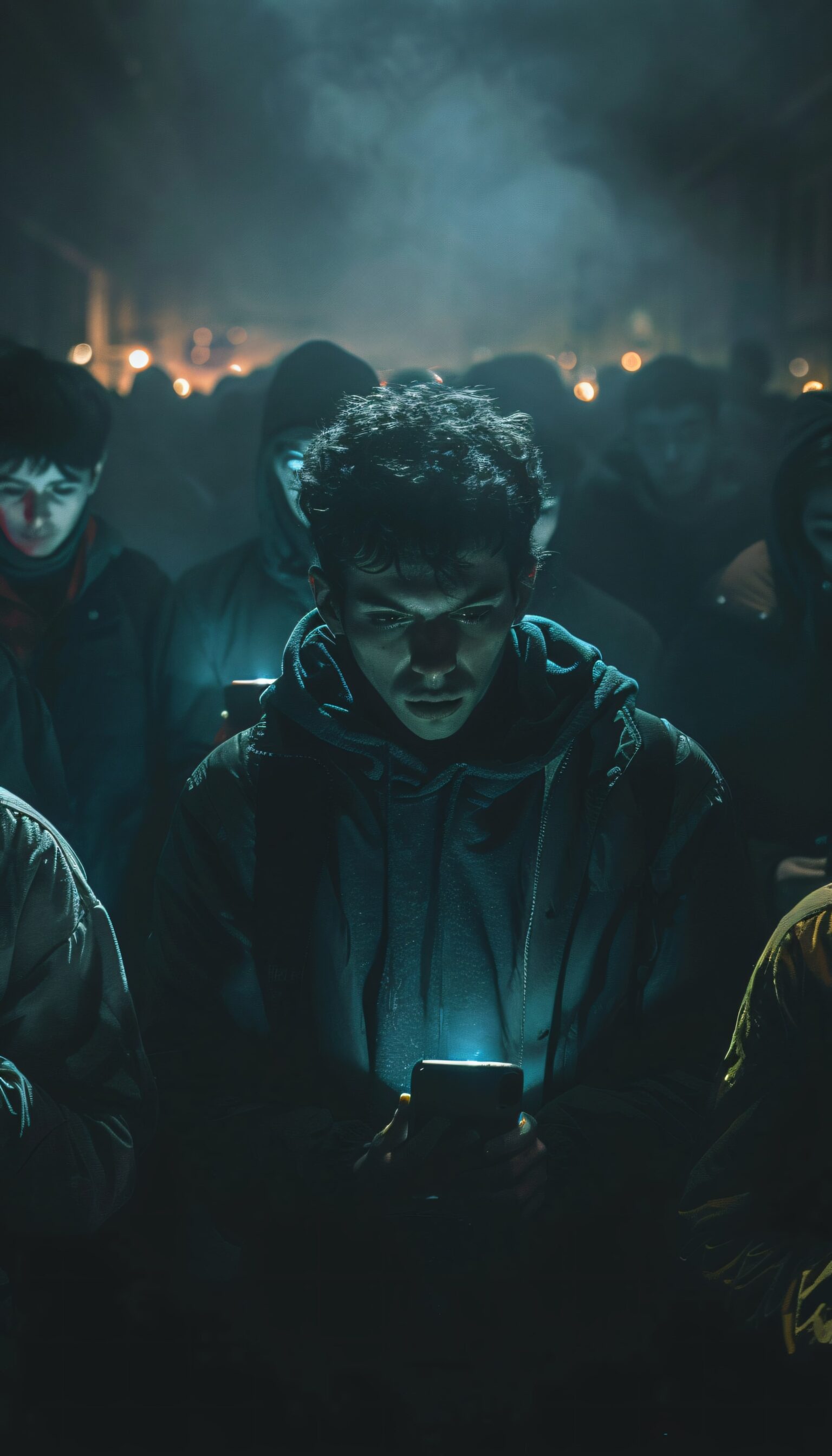 view people addicted their smartphone looking scrolling through screens min