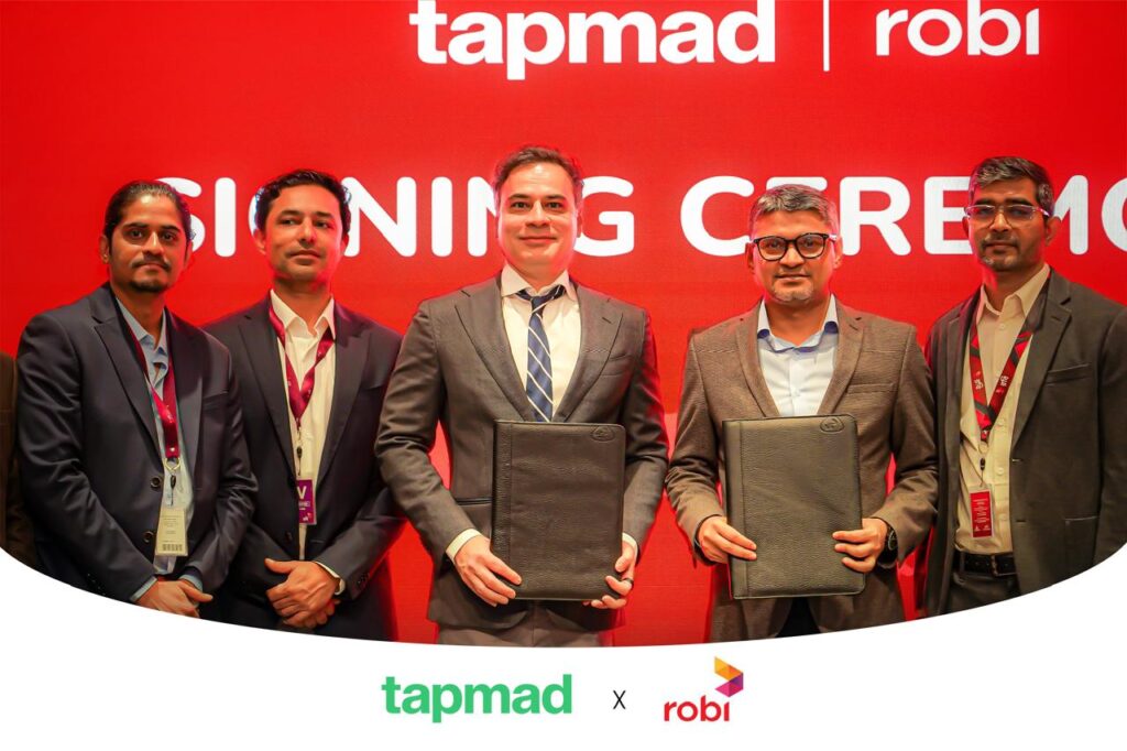 tapmad Strengthens Regional Presence Through Partnership with Robi Axiata in Bangladesh 2 tapmad