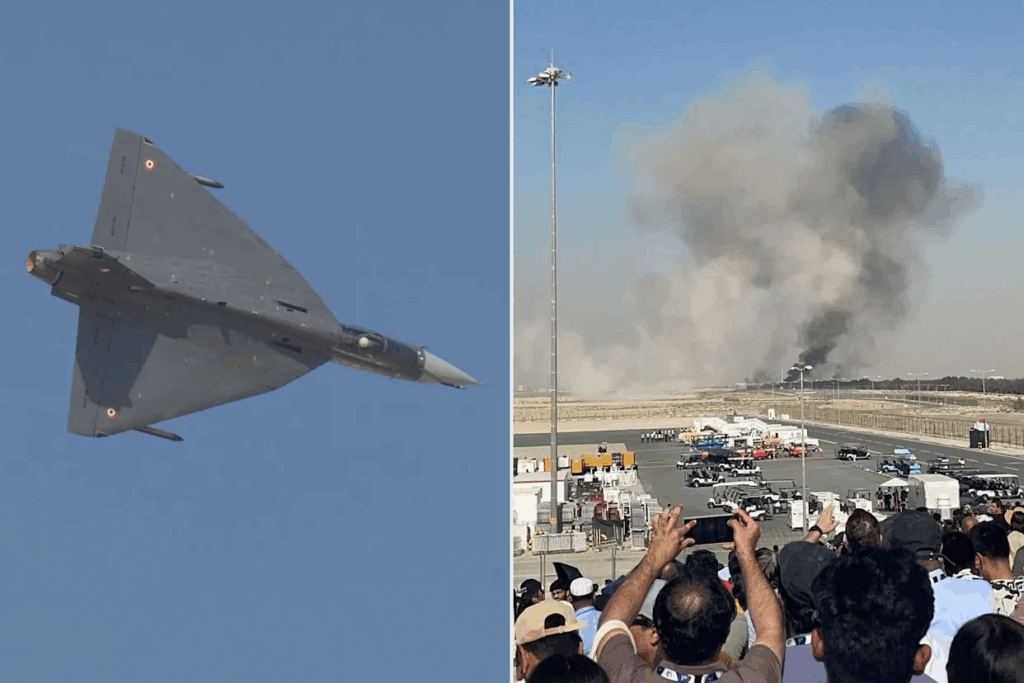 Indian “Tejas” Fighter Jet Crashes at Dubai Air Show Pilot Killed 2 Tejas