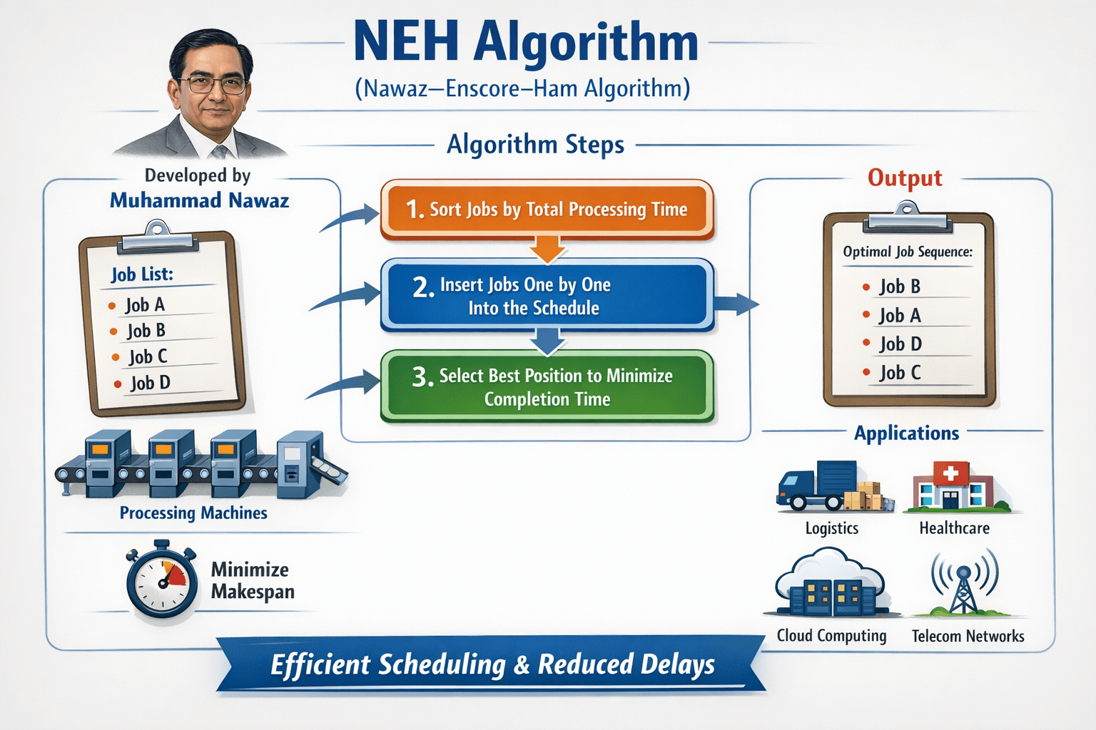 Pakistan’s Quiet Breakthrough in Global Optimization: The Enduring Legacy of the NEH Algorithm